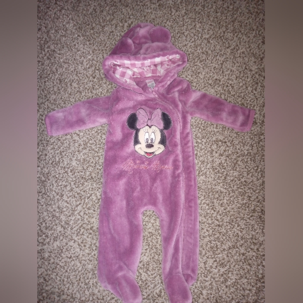 Disney Baby mini mouse fleece onesie